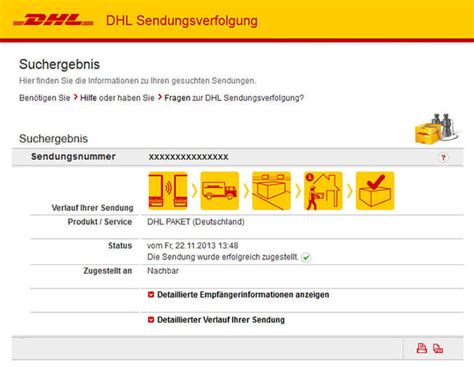 www.dhl.de sendungsverfolgung.